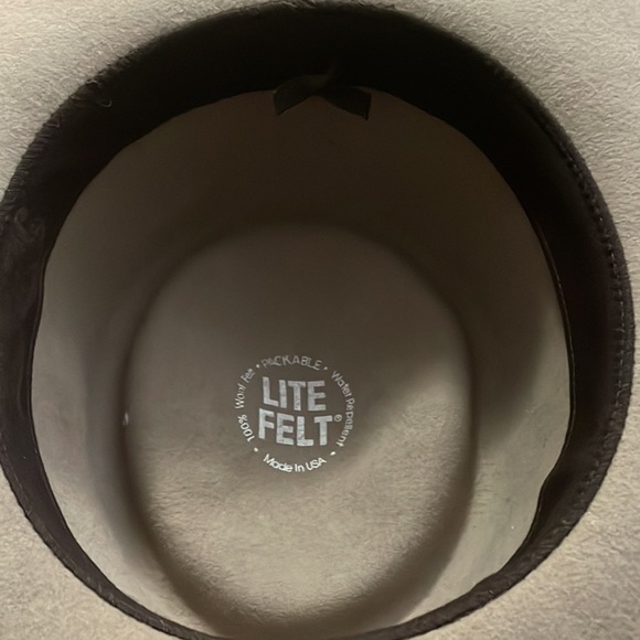 Lite Felt Jhats‎ Collection VTG Unisex Fedora Khaki Hat High End Luxury Hat EUC - Picture 7 of 14